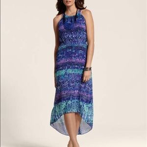 Chico’s summer chiffon high low dress